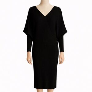 Banana Republic Black Long Sleeve Knit Dress NWOT